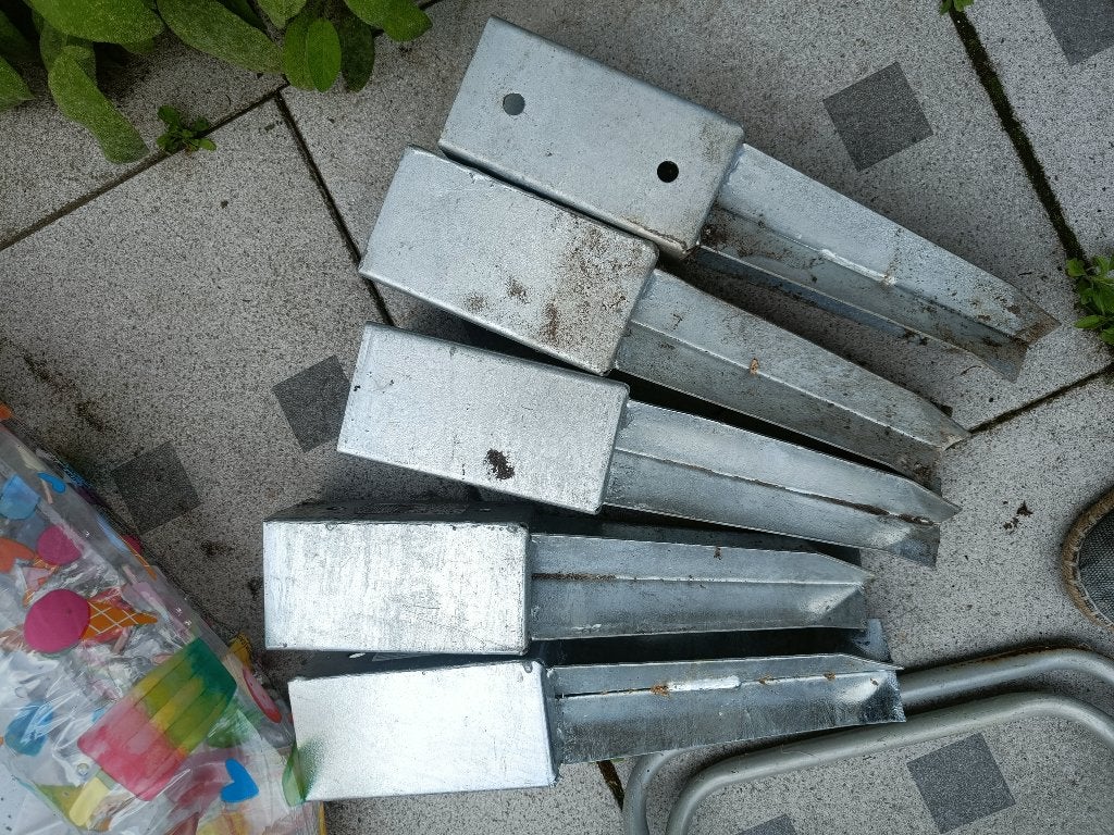Paalhouder x 5, Ophalen, Zo goed als nieuw, 250 mm of meer, Overige typen