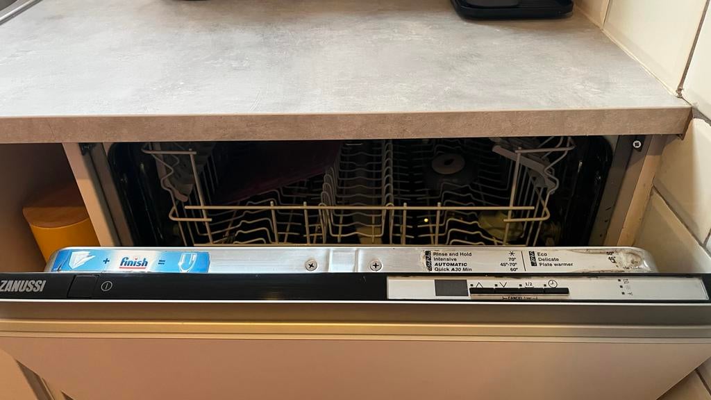 Zanussi Inbouw Afwasmachine, Witgoed en Apparatuur, Vaatwasmachines, Ophalen, Gebruikt, 60 cm of meer, Inbouw