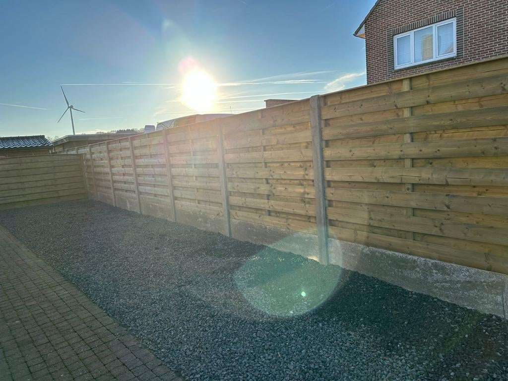 14x houten schutting, Tuin en Terras, Schuttingen, Ophalen of Verzenden, Hout, Minder dan 3 meter, 1 tot 2 meter