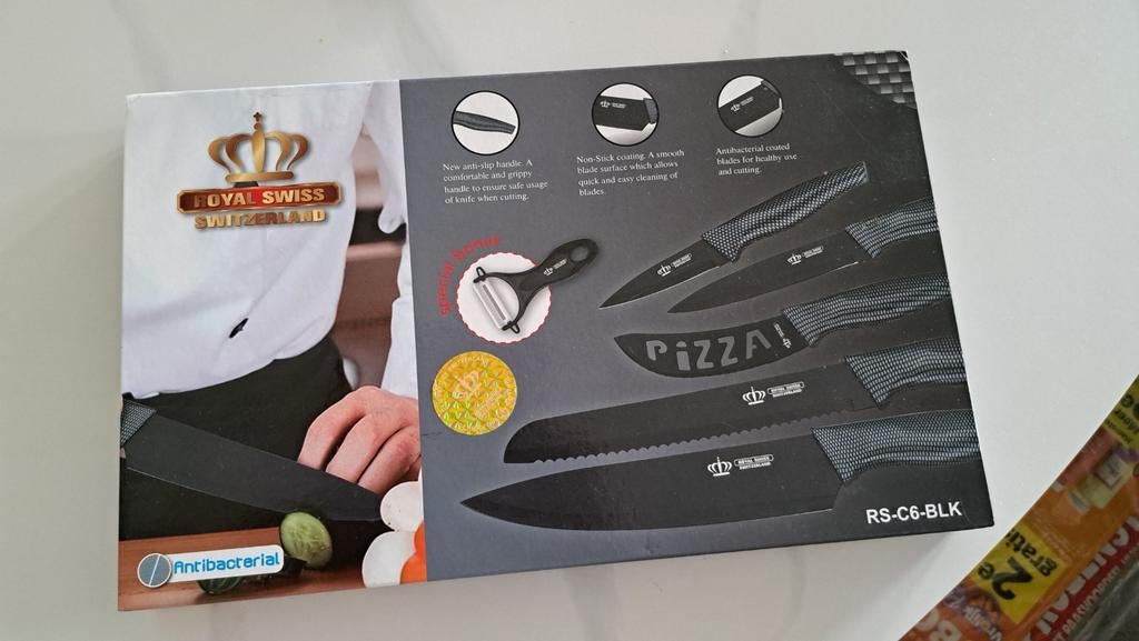 Keukenmessen set zeer fraai., Ophalen, Rvs of Chroom