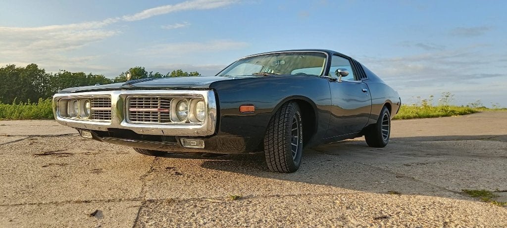 Dodge Charger Big Block, Auto's, Achterwielaandrijving, 1723 kg, Zwart, Leder