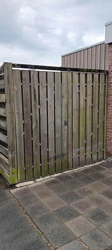 Schutting deuren- tuinpoort, Tuin en Terras, Ophalen, Hout, Minder dan 3 meter, 1 tot 2 meter