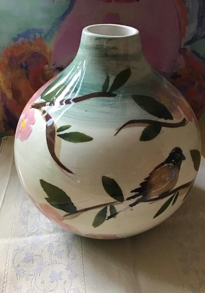 Vaas Villa Pottery Blossom NIEUW!, Overige kleuren, Aardewerk of Porselein, Nieuw, Ophalen of Verzenden
