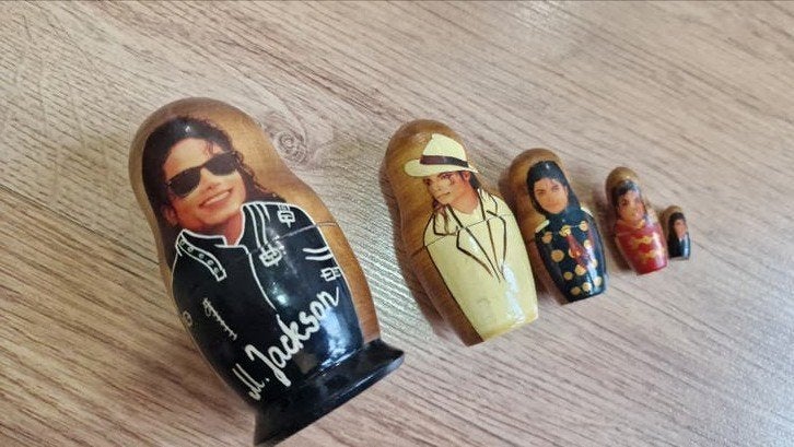 Michael Jackson Matroesjka Poppetjes Set, Verzamelen, Ophalen of Verzenden, Zo goed als nieuw