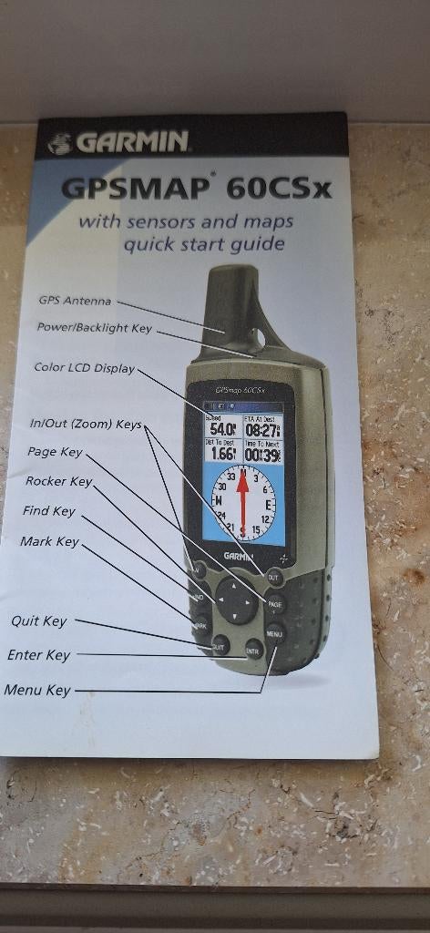 Garmin GPS 60 CSx, Ophalen, Gebruikt, Navigatie of Gps