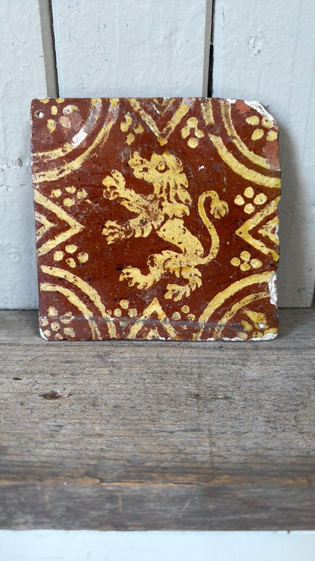 Antieke tegel, Ophalen of Verzenden