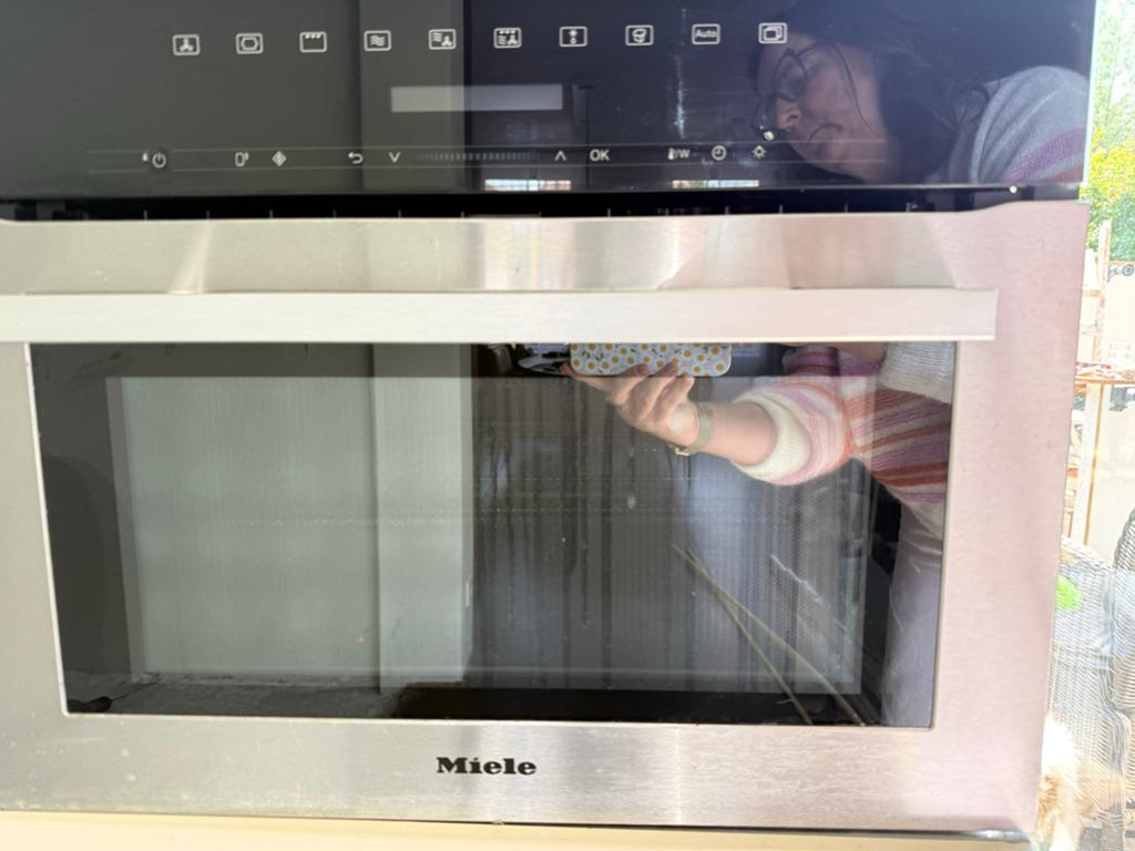 Miele oven, inbouw, combi-oven. Zo goed als nieuw!!, Ophalen, 45 tot 50 cm, Hete lucht, Inbouw