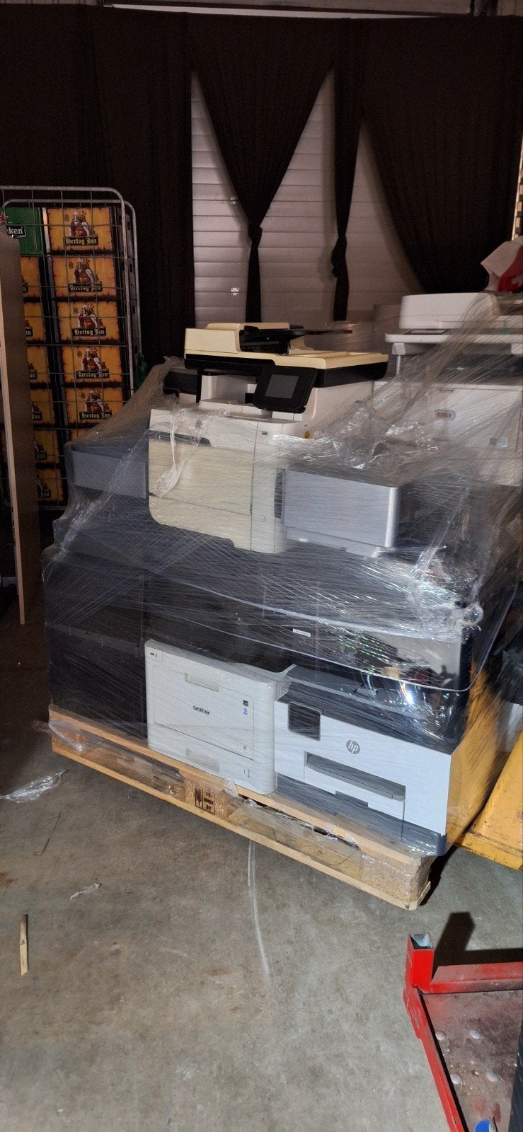 Partij van 30 defecte/incomplete printers, diverse merken, Computers en Software, Printers, Ophalen