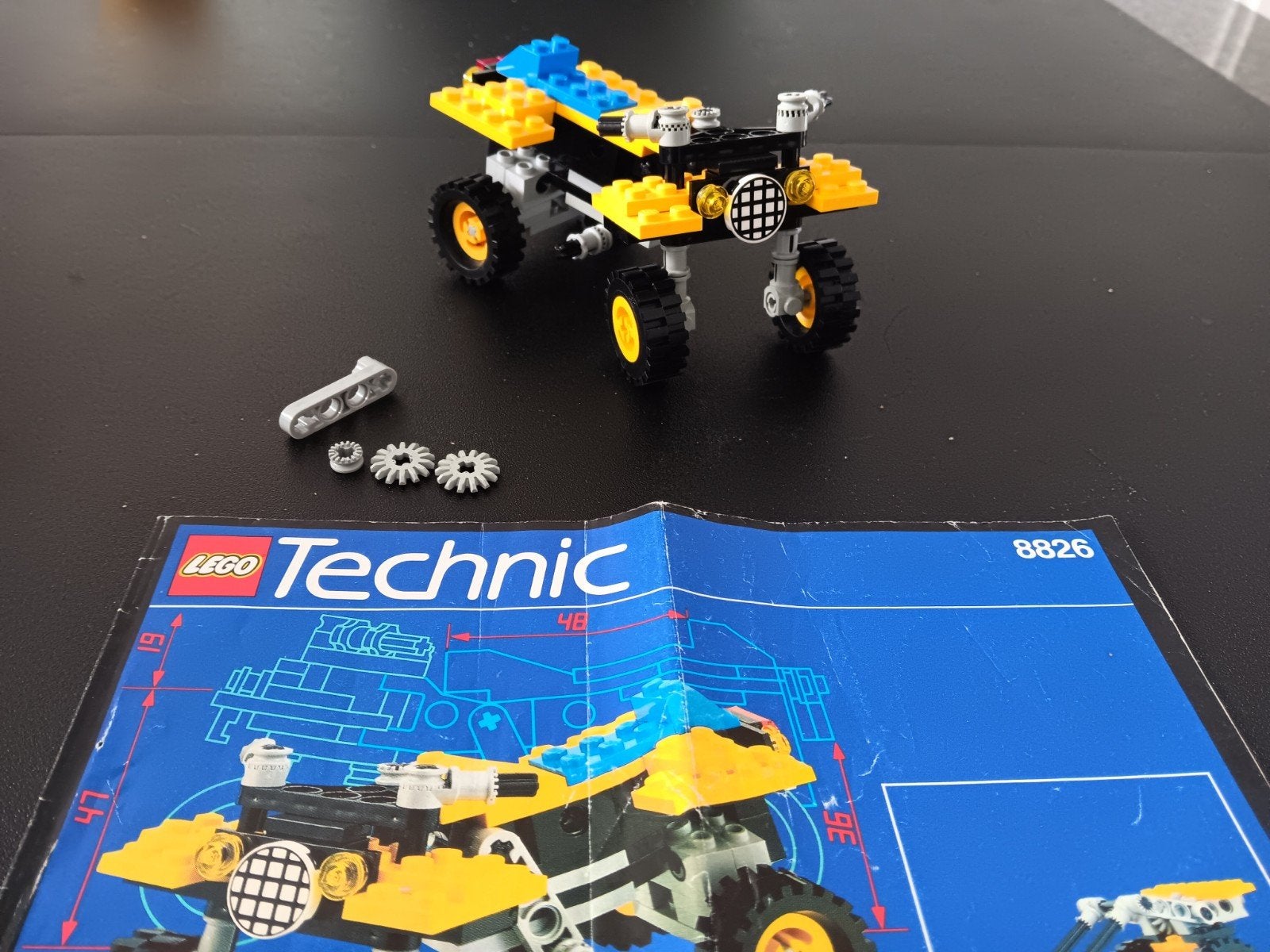 Lego Technic Quad 8826 - Vintage Set met Instructies, Ophalen of Verzenden, Gebruikt, Overige merken