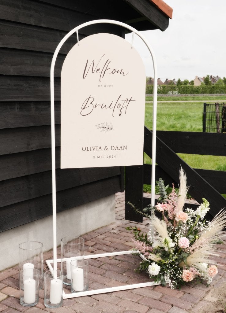 Te huur - Welkomsframe, Ophalen, Zo goed als nieuw, Versiering, Geboorte of Huwelijk