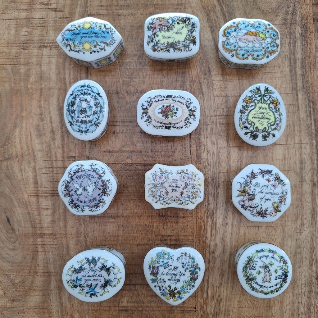 "Songs of Love" miniatuur muziekdoosjes-collectie, Ophalen of Verzenden