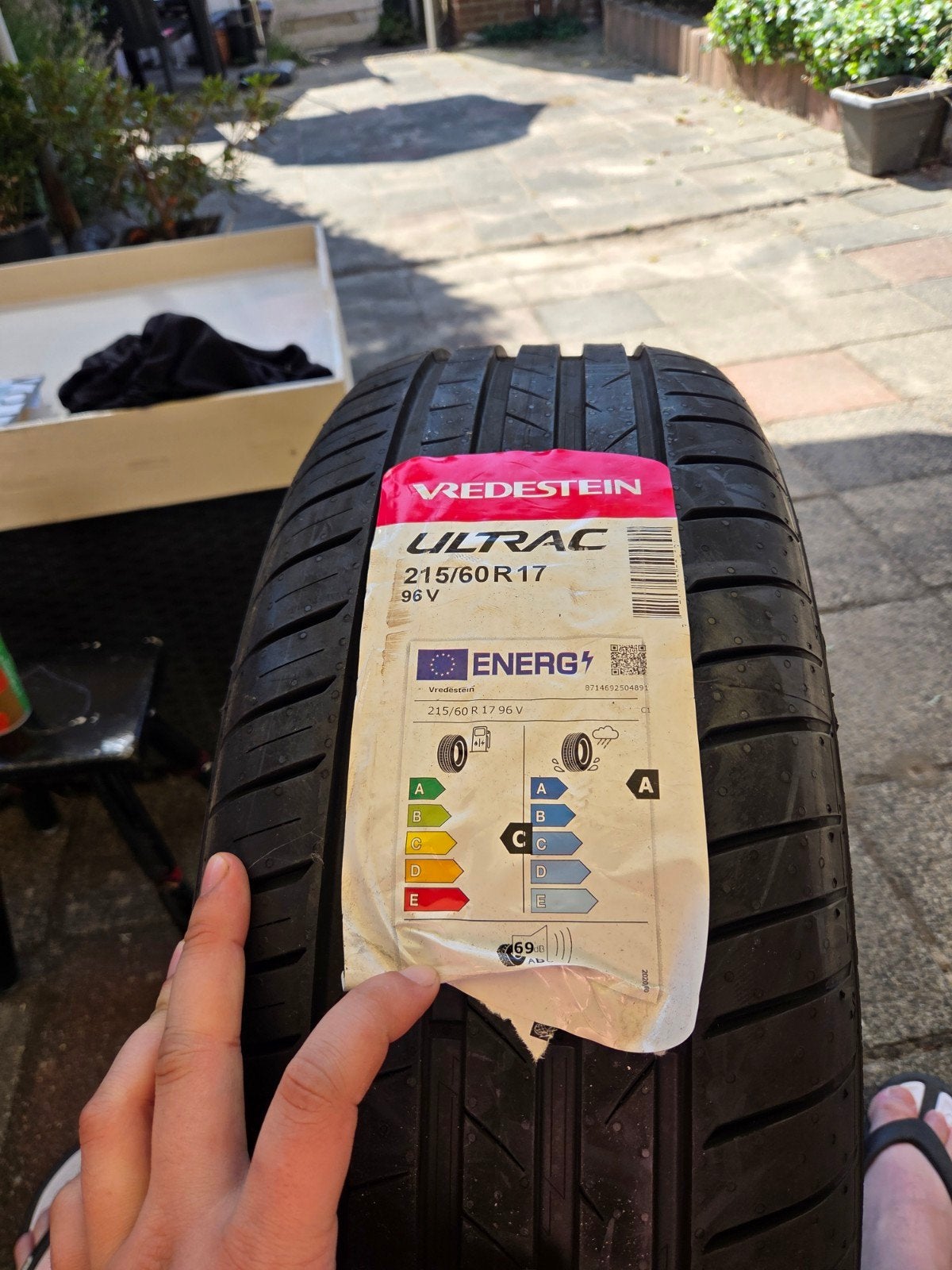 2x Vredestein Ultrac 215/60 R17 96V Zomerbanden, Ophalen, Nieuw