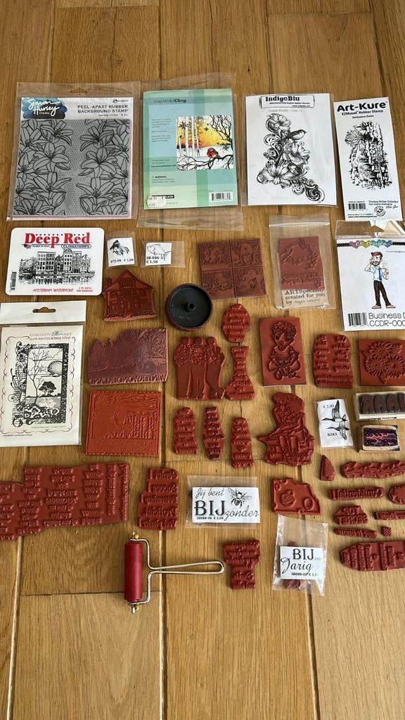 Stempels rubber, Hobby en Vrije tijd, Stempelen, Ophalen of Verzenden, Houten stempel