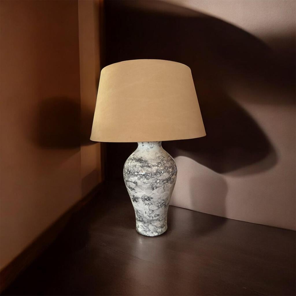 Mooie grote lamp met bubbelglazuur, Ophalen of Verzenden, Zo goed als nieuw, Minder dan 50 cm