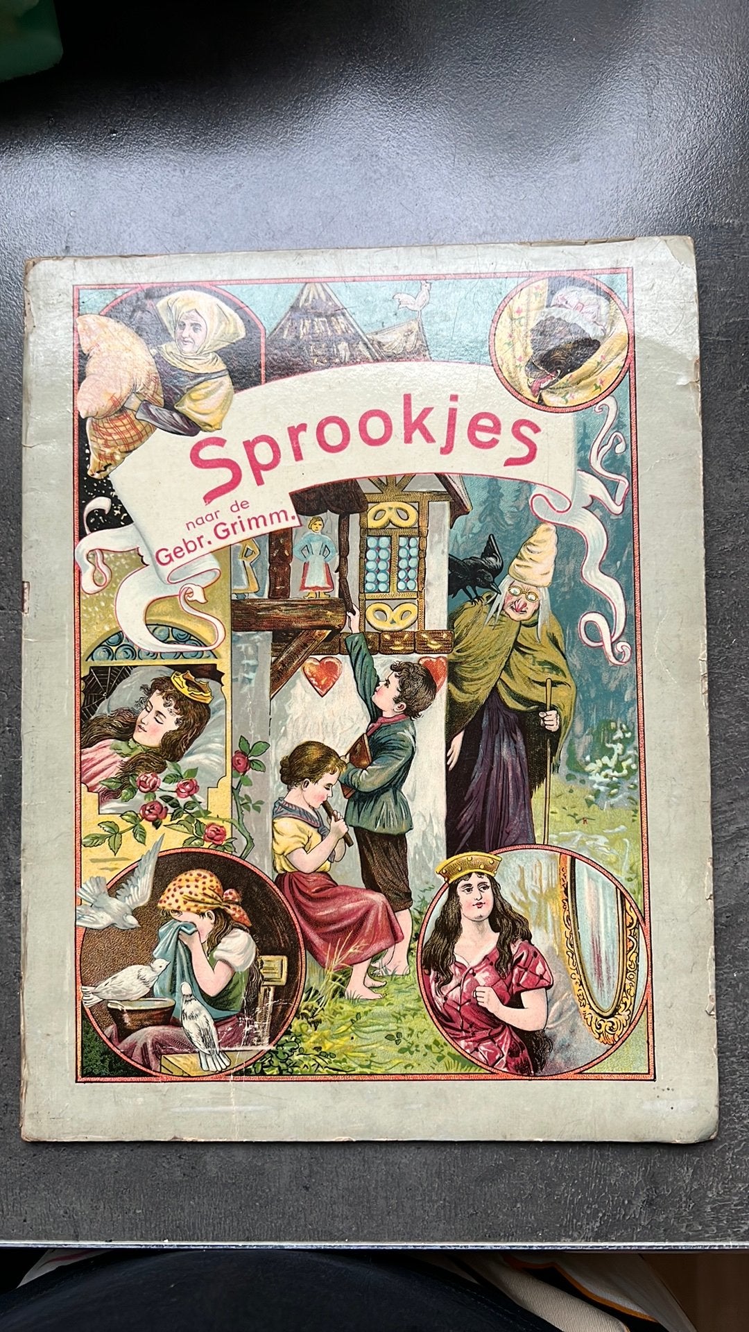 Vintage sprookjesboek gebr. Grimm ca. 1900, Ophalen of Verzenden, Gelezen