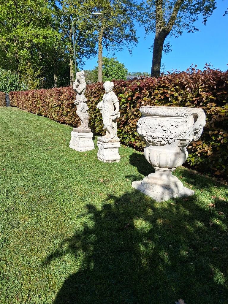 Tuinbeelden, Ophalen of Verzenden, Gebruikt, Steen, Mensenbeeld