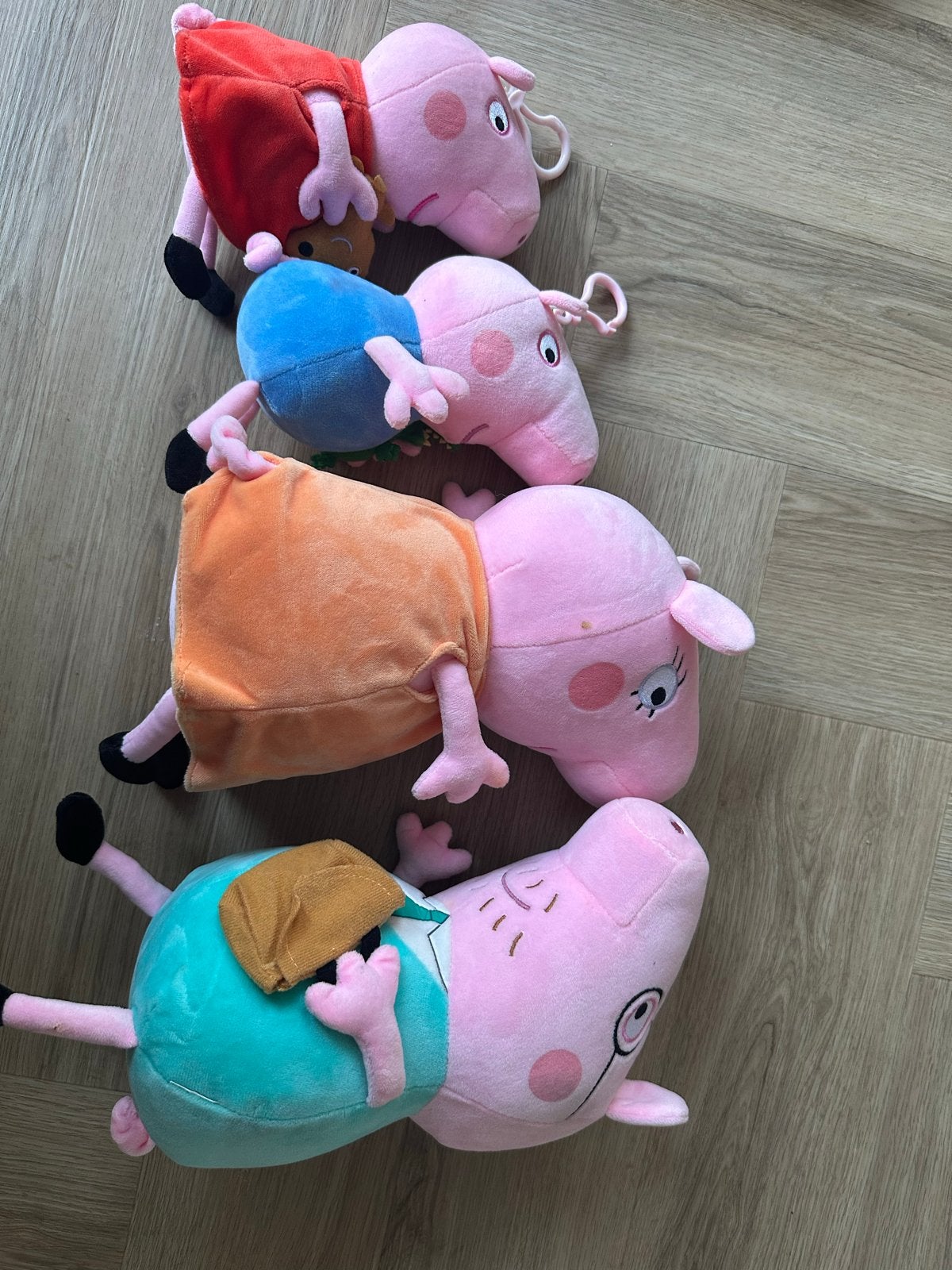 Nieuwe Peppa Pig knuffels - complete set, Ophalen, Overige merken, Overige typen, Nieuw