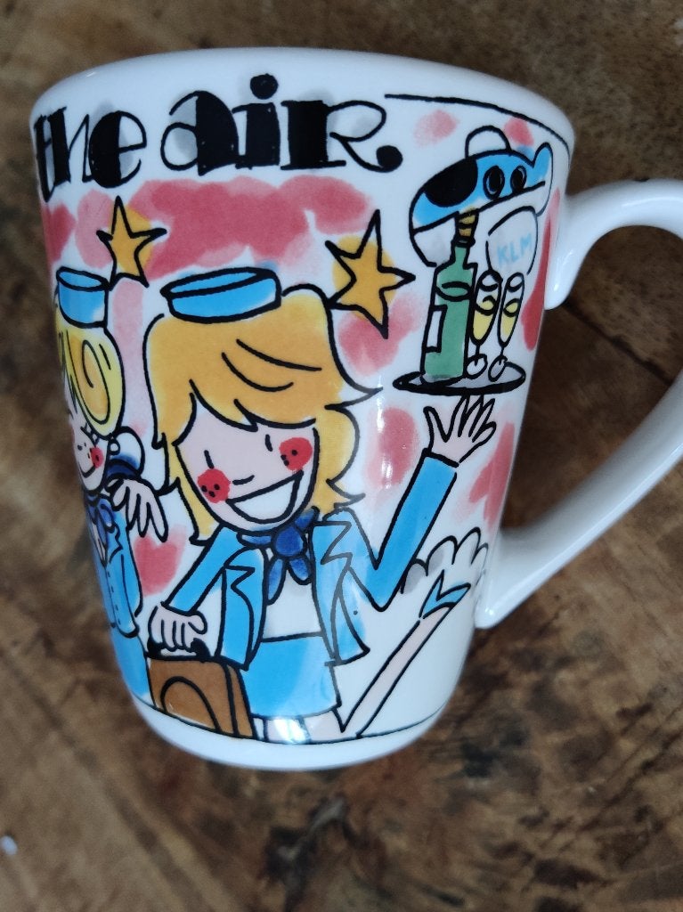Blond amsterdam KLM mok, Ophalen, Zo goed als nieuw, Overige stijlen, Kop(pen) en/of Schotel(s)