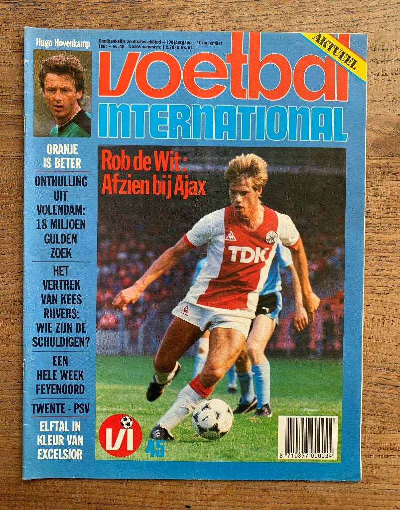 Voetbal International VI Div. tijdschriften uit 1984 / €1,50, Ophalen of Verzenden, Zo goed als nieuw, Ajax, Boek of Tijdschrift