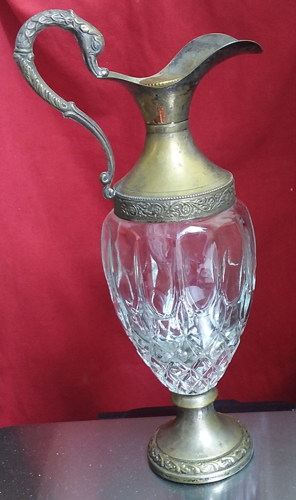 Antieke Verzilverde Karaf van G.Galbiati., Ophalen of Verzenden