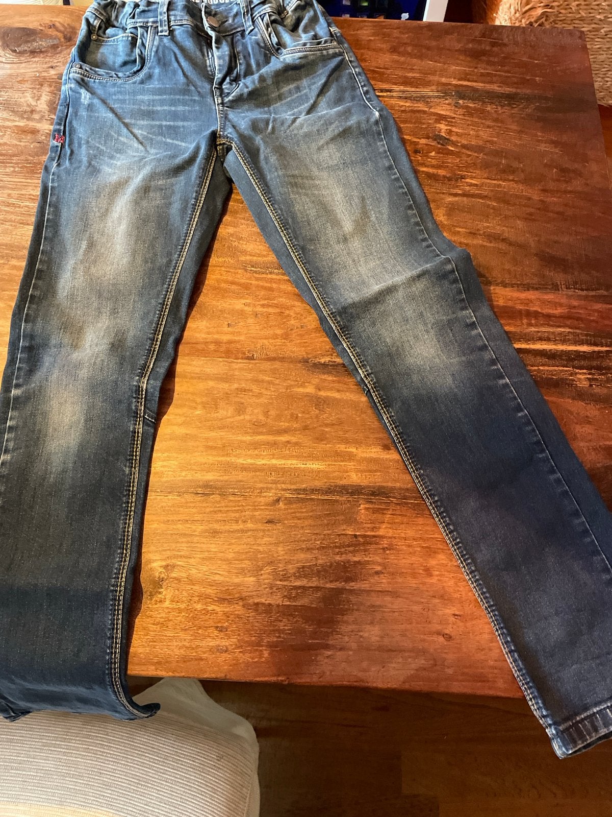 Monta spijkerbroek maat 170 - Zo goed als nieuw, Ophalen of Verzenden, Zo goed als nieuw, Jongen, Broek