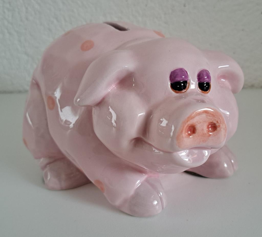 Spaarpot varken, Ophalen, Zo goed als nieuw, Steen, Aardewerk of Keramiek, Dier