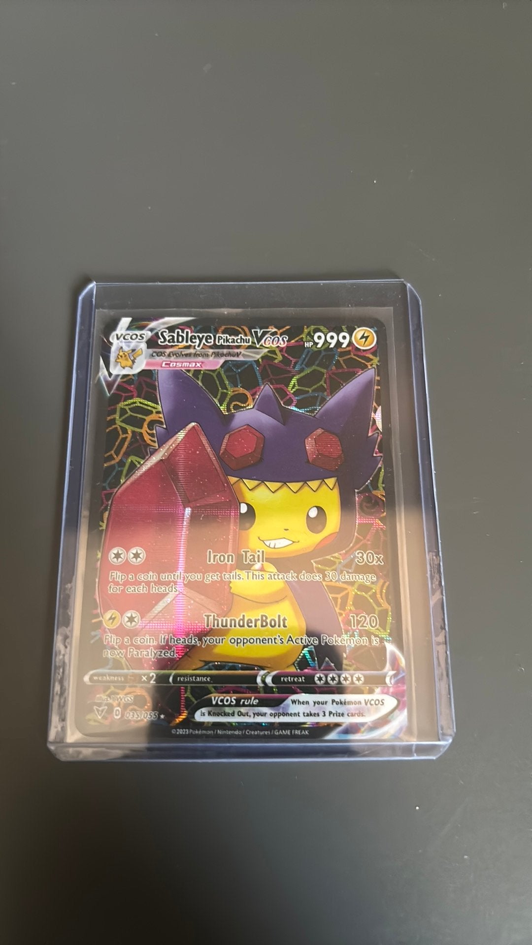 Poncho Pikachu #035, Ophalen of Verzenden, Zo goed als nieuw, Losse kaart, Foil