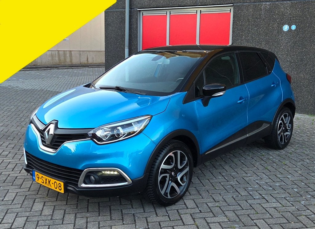 Renault Captur 0.9 TCE ECO / NAVI / AIRCO / NAP / NIEUWE APK, Voorwielaandrijving, Stof, Zwart, Blauw