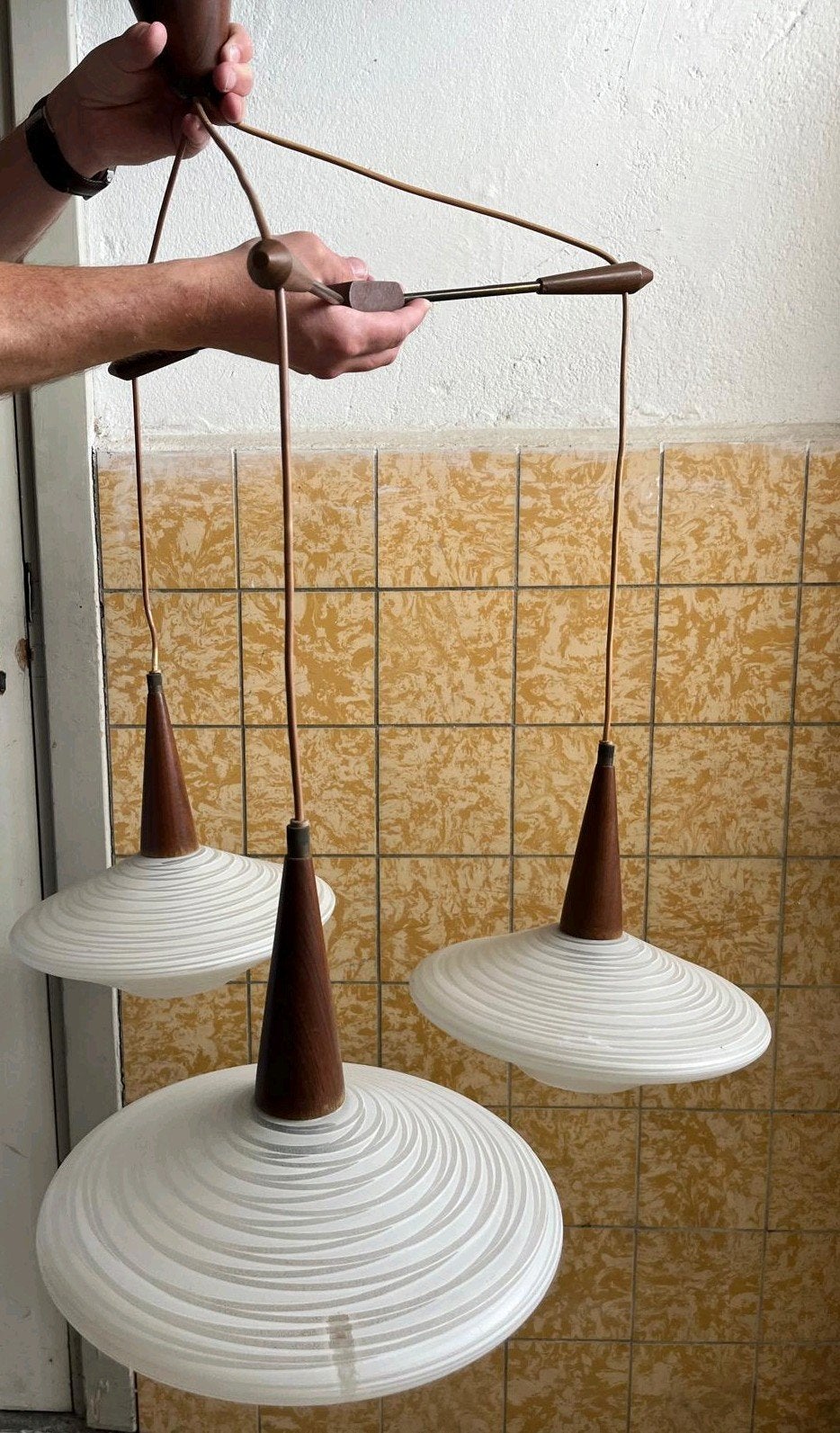Louis Kalff Philips of Massive vintage lamp, Ophalen, Gebruikt, E27 (groot), Vintage, Mid-century Modern