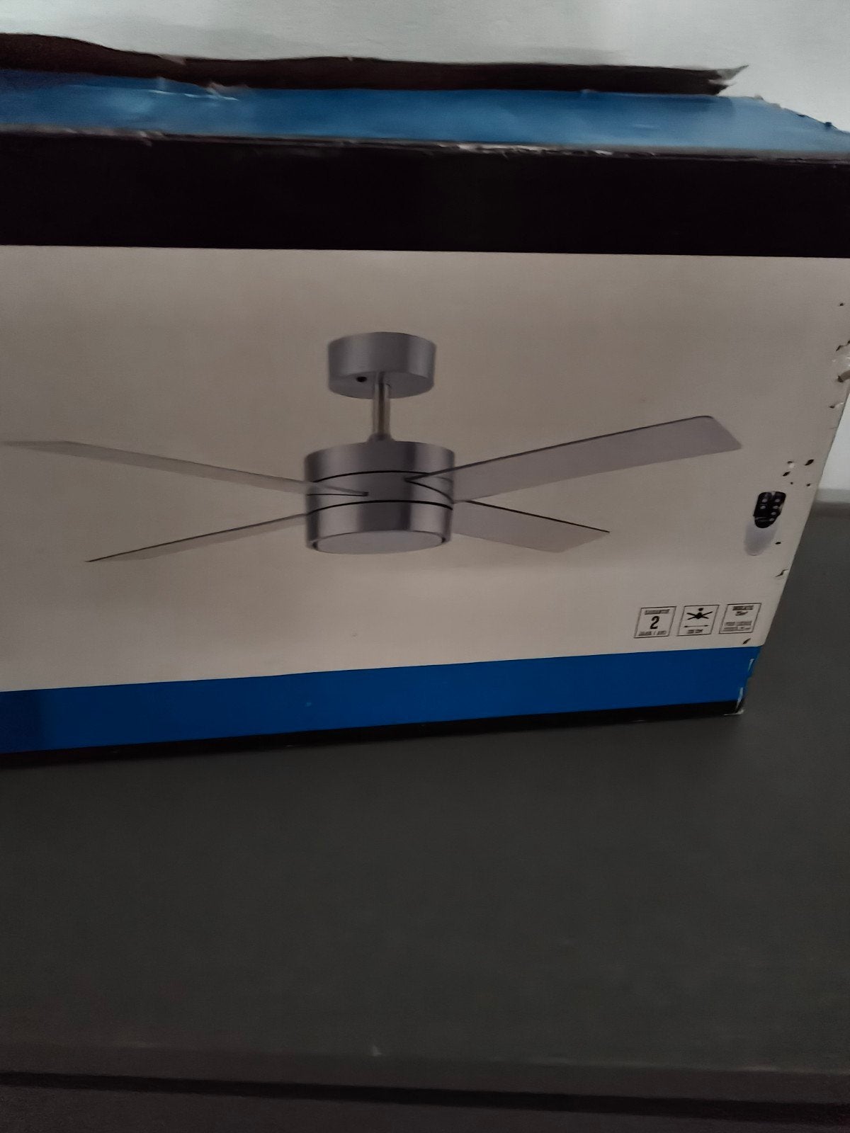 HandsOn Ravenna Plafondventilator met afstandsbediening, Ophalen of Verzenden, Ventilator met afstandsbediening, Zo goed als nieuw