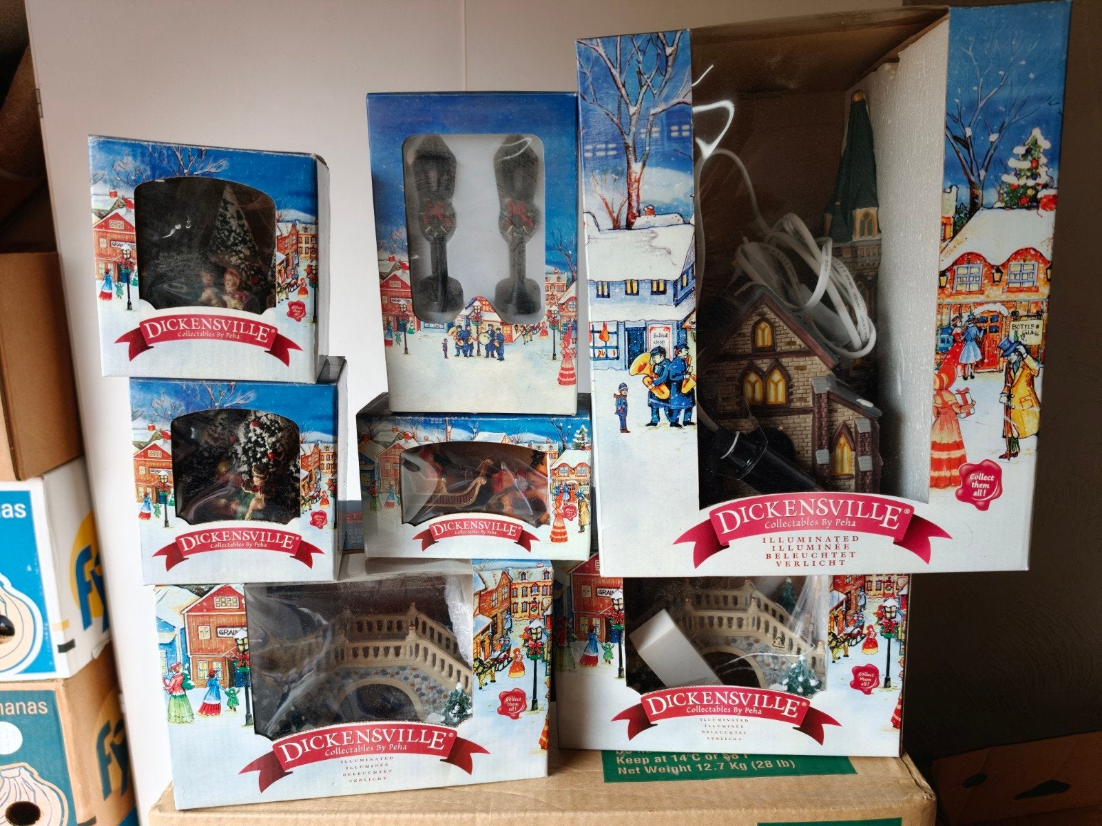 Kerst huisjes, Ophalen