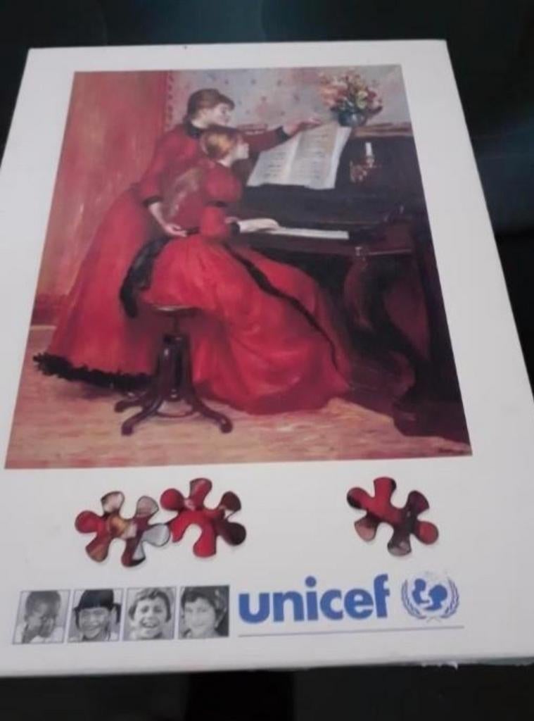 Unicef 4 Kunst Legpuzzels, Hobby en Vrije tijd, Denksport en Puzzels, Ophalen of Verzenden, 500 t/m 1500 stukjes, Gebruikt, Legpuzzel