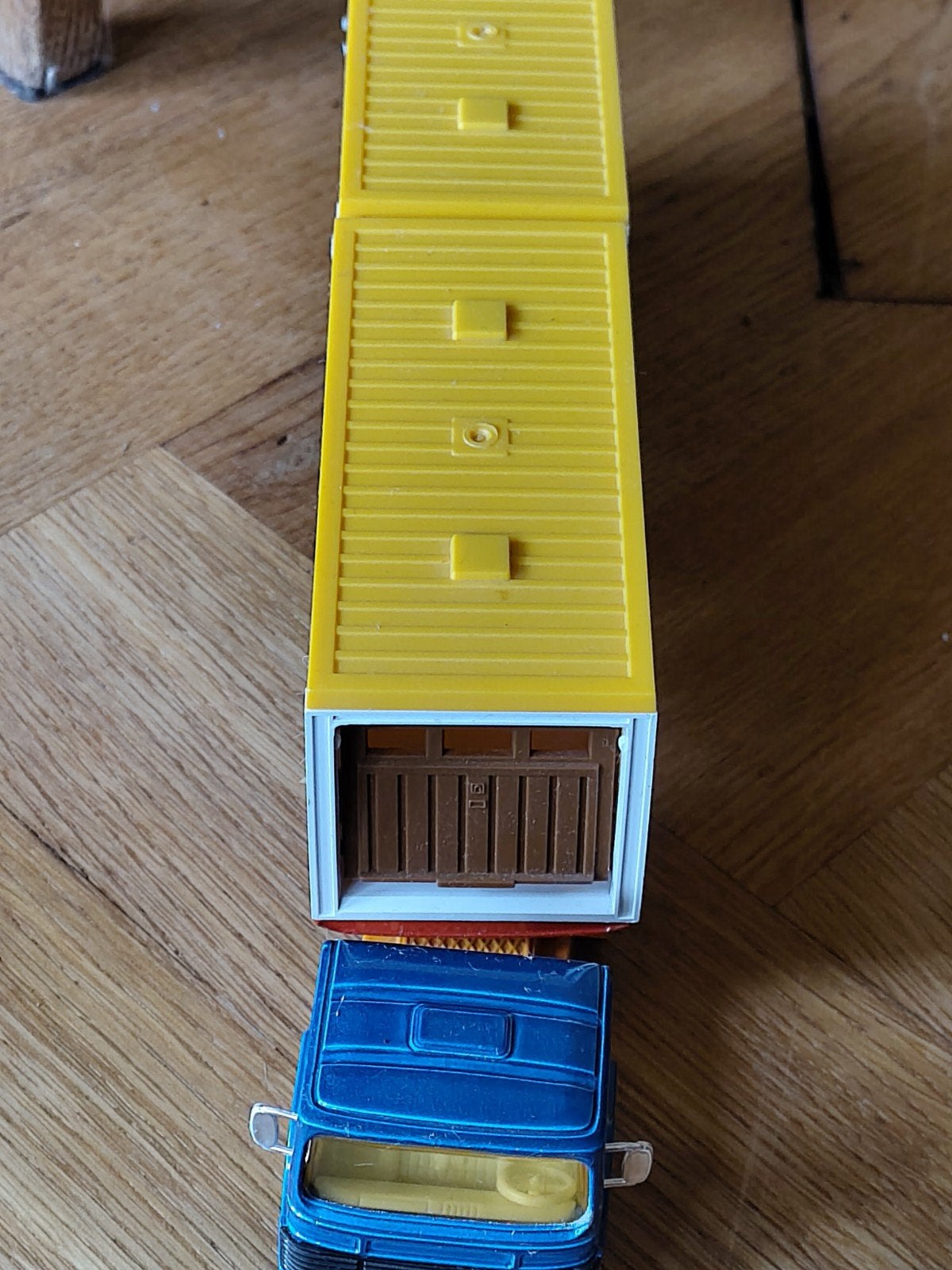 Majorette SuperTrans vrachtwagen met aanhanger, Ophalen of Verzenden, Gebruikt