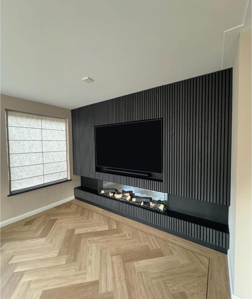 Moderne Cinewall, Huis en Inrichting, Kasten | Televisiemeubels, Nieuw, 200 cm of meer, 25 tot 50 cm, Overige houtsoorten, Ophalen