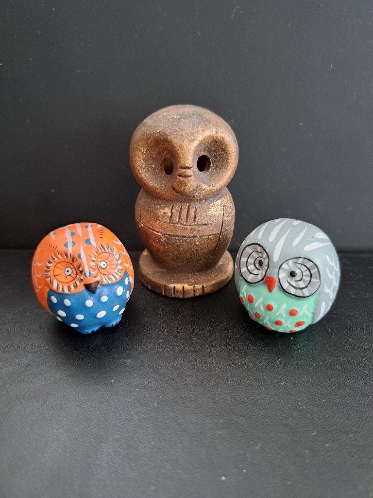 Uiltjes trio beeldjes, Ophalen of Verzenden, Zo goed als nieuw, Dier