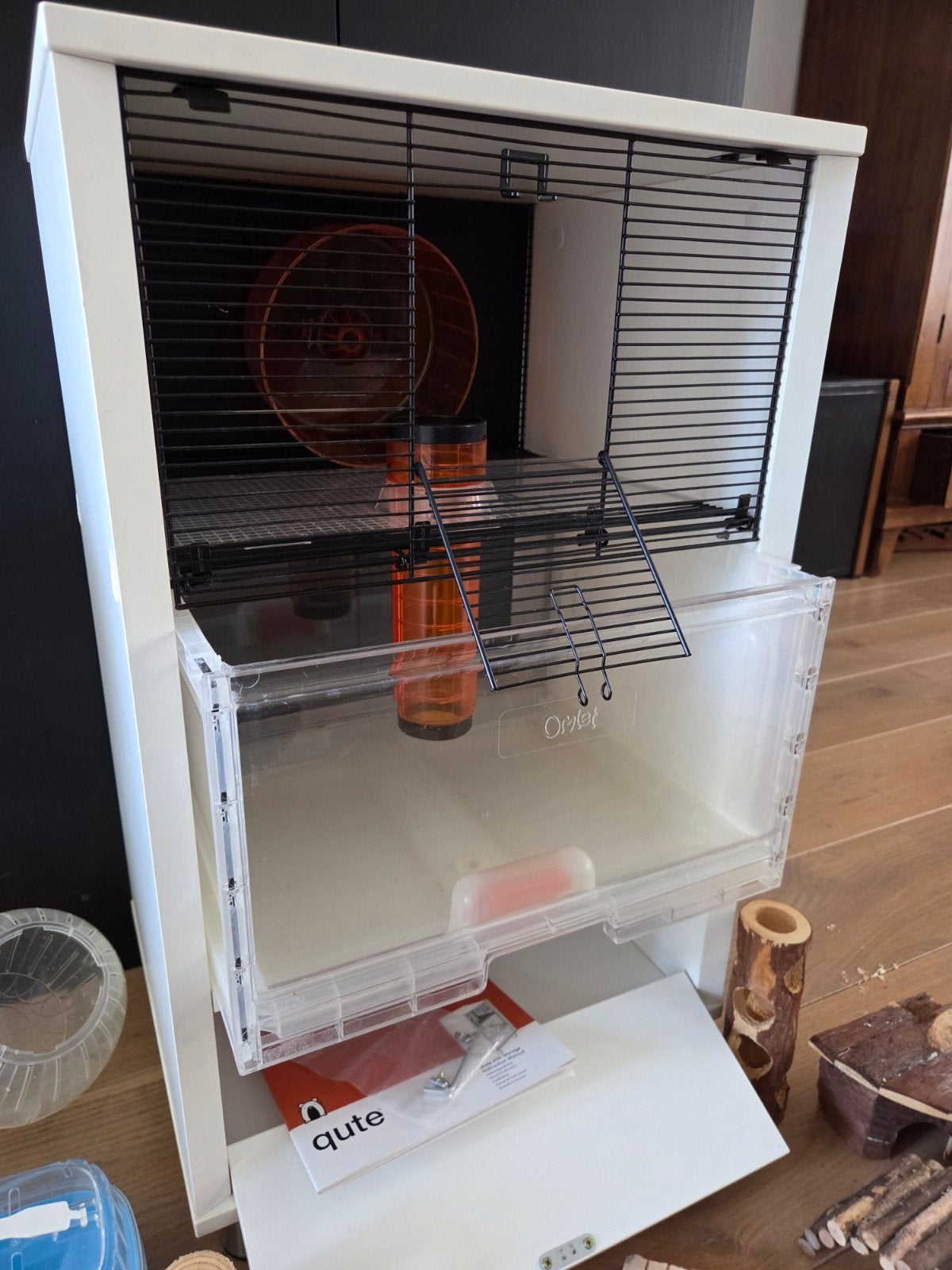 Stijlvol Omlet Qute Hamster- / Gerbilhok Wit Praktisch, Dieren en Toebehoren, Ophalen, Kooi, Hamster, 60 tot 90 cm