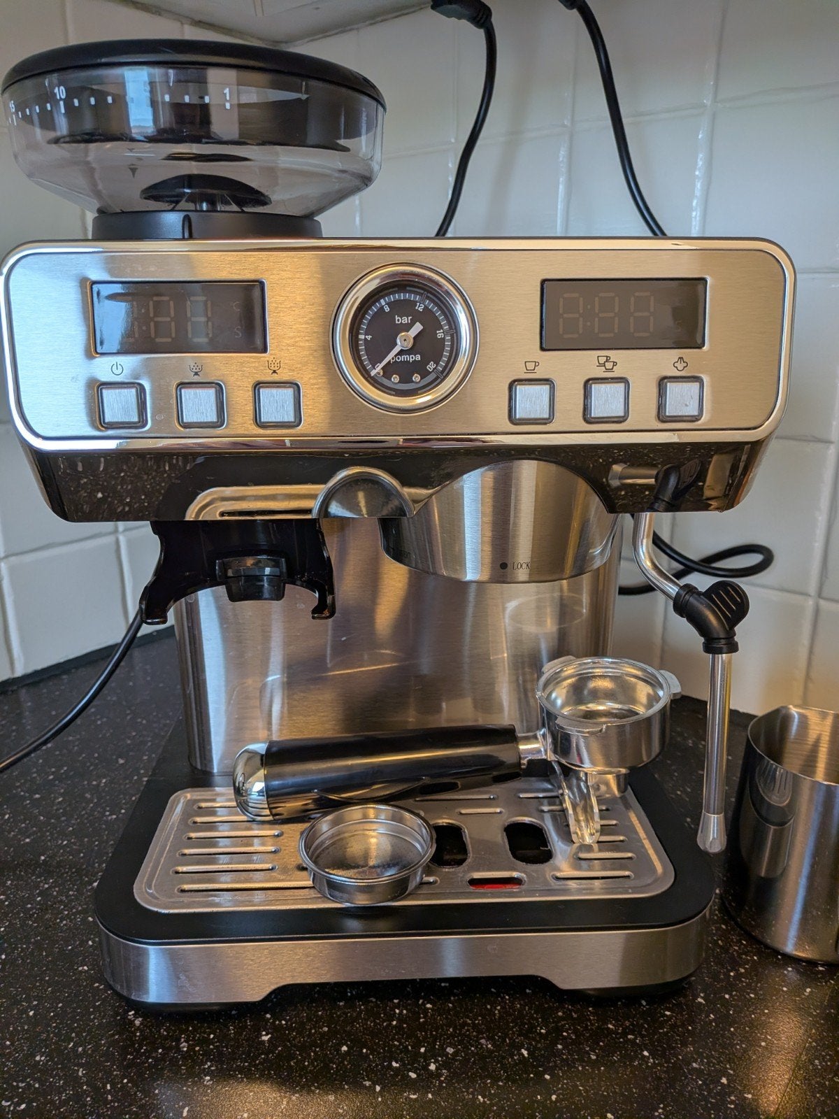 Bresco piston espressomachine (als nieuw!), Ophalen, Zo goed als nieuw, Espresso apparaat