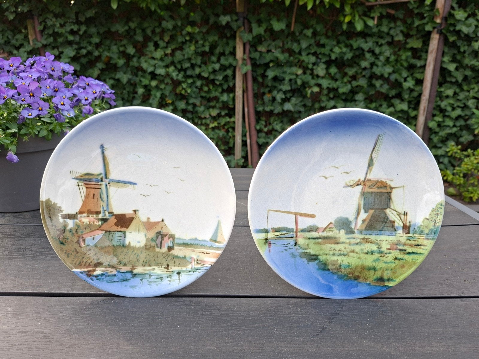 VINTAGE SIER (WAND)BORDEN NEDERLANDSE MOLENS, Ophalen, Huis en Inrichting