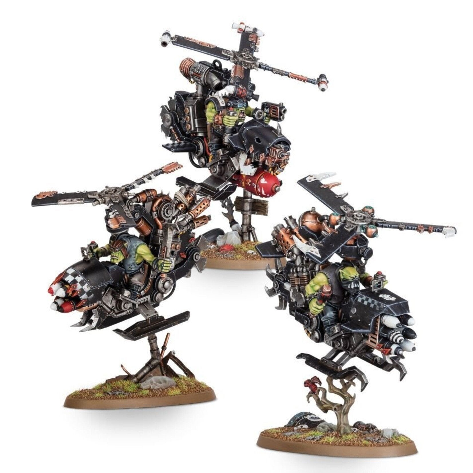 Warhammer 40k orks 3 deffkoptas, Hobby en Vrije tijd, Wargaming, Ophalen of Verzenden, Zo goed als nieuw, Warhammer