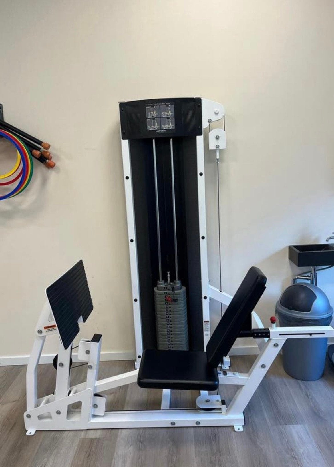 Life Fitness Fit Series Leg Press/Calf Raise White, Sport en Fitness, Ophalen, Benen, Gebruikt, -