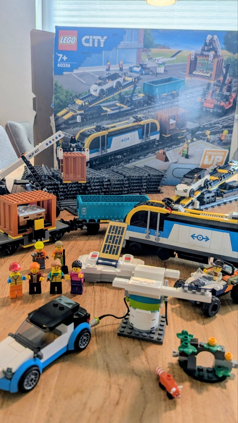 Lego City Trein 60336 met extra rails en terreinwagen!, Ophalen of Verzenden, Zo goed als nieuw