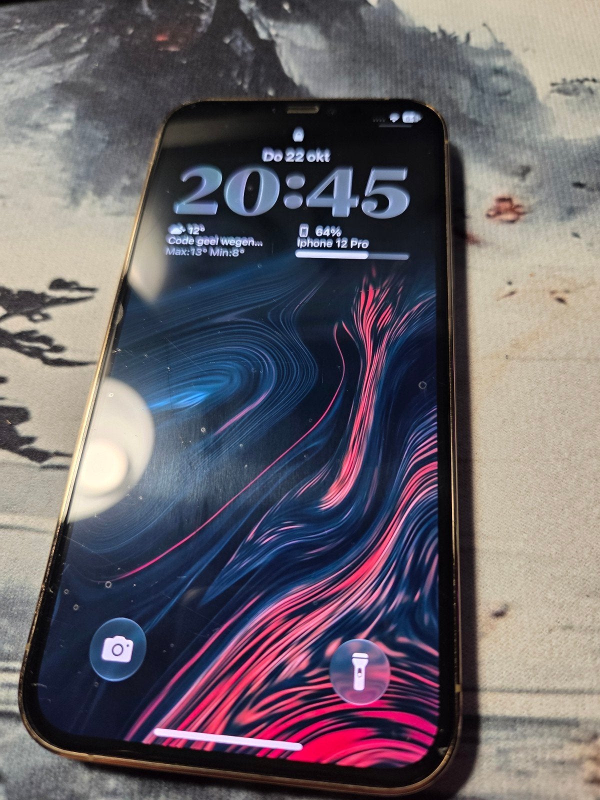 iPhone 12 Pro 128GB Goud, perfecte staat., Telecommunicatie, Ophalen, 77 %, IPhone 12 Pro, Goud