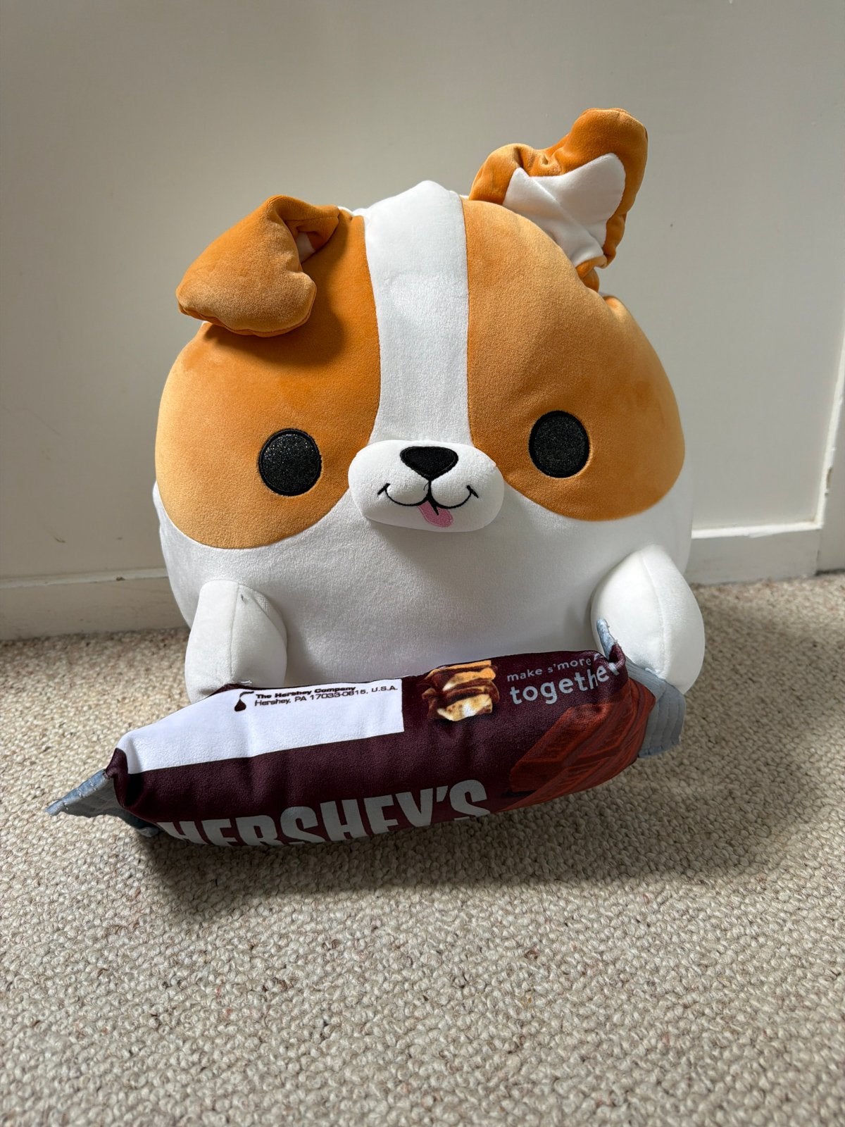 Grote Zuru Snackles Knuffel Hond met Hershey's Chocolade, Ophalen, Overige merken, Overige karakters, Hond