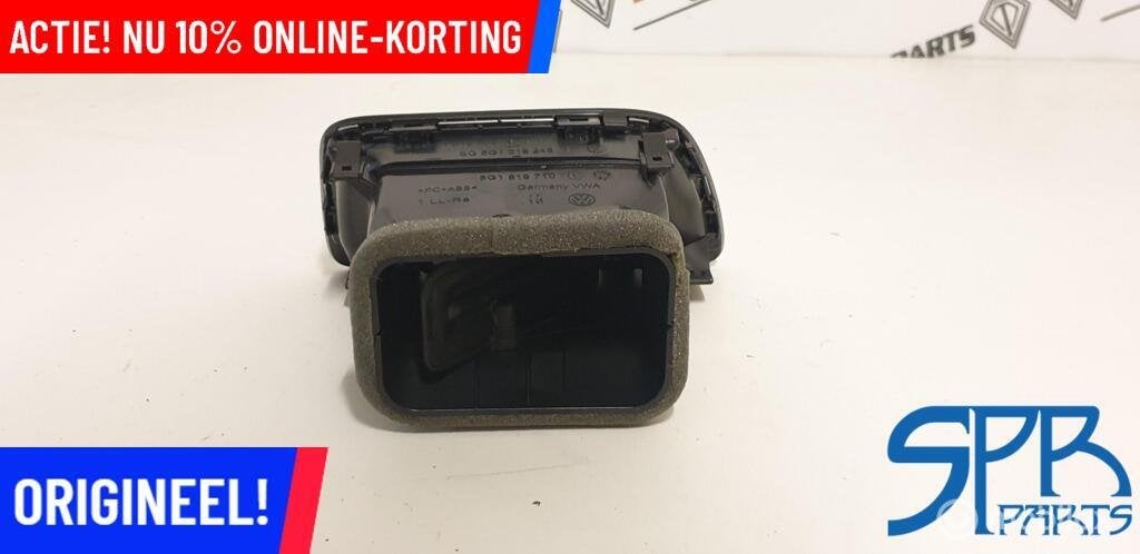 GOLF 7 HOOGGLANS ZWART LUCHTROOSTER RECHTS LIJST 5G1819704R, Volkswagen, Nieuw, Ophalen of Verzenden, VOLKSWAGEN ORIGINEEL