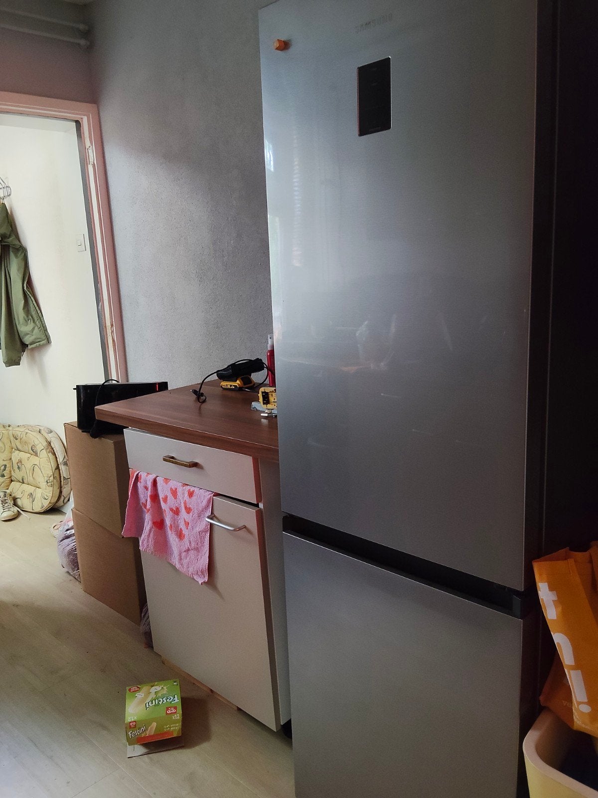 Samsung Koel-vriescombinatie - Zo goed als nieuw, Witgoed en Apparatuur, Ophalen, 200 liter of meer, 60 cm of meer, Met aparte vriezer