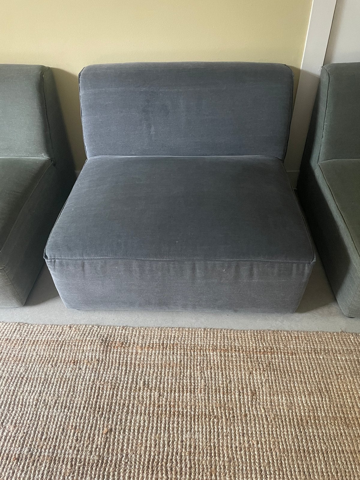 Wehkamp Newton module 1-zits bank grijs, Ophalen, Gebruikt, Eenpersoons, 75 tot 100 cm