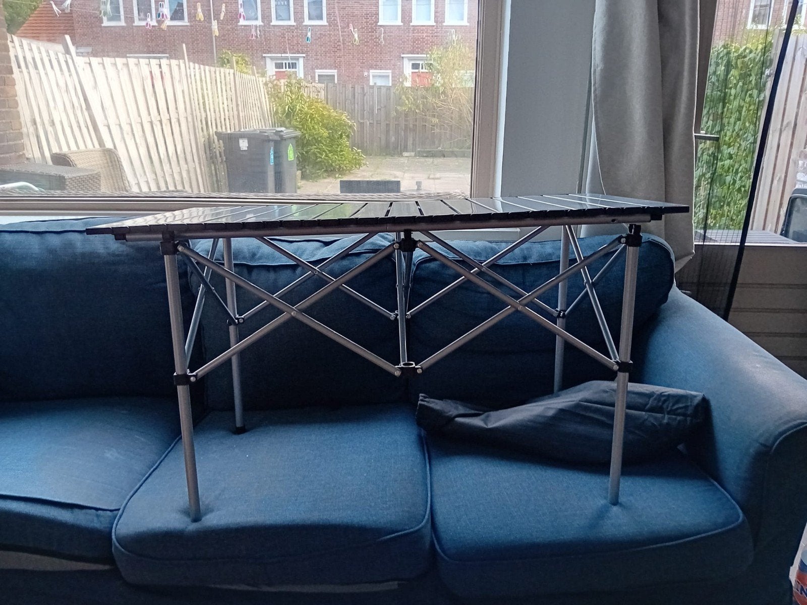 kamping tafel 115 lang 50 cm breed 90 hoog 70 cm, Ophalen of Verzenden, Nieuw, 2 zitplaatsen