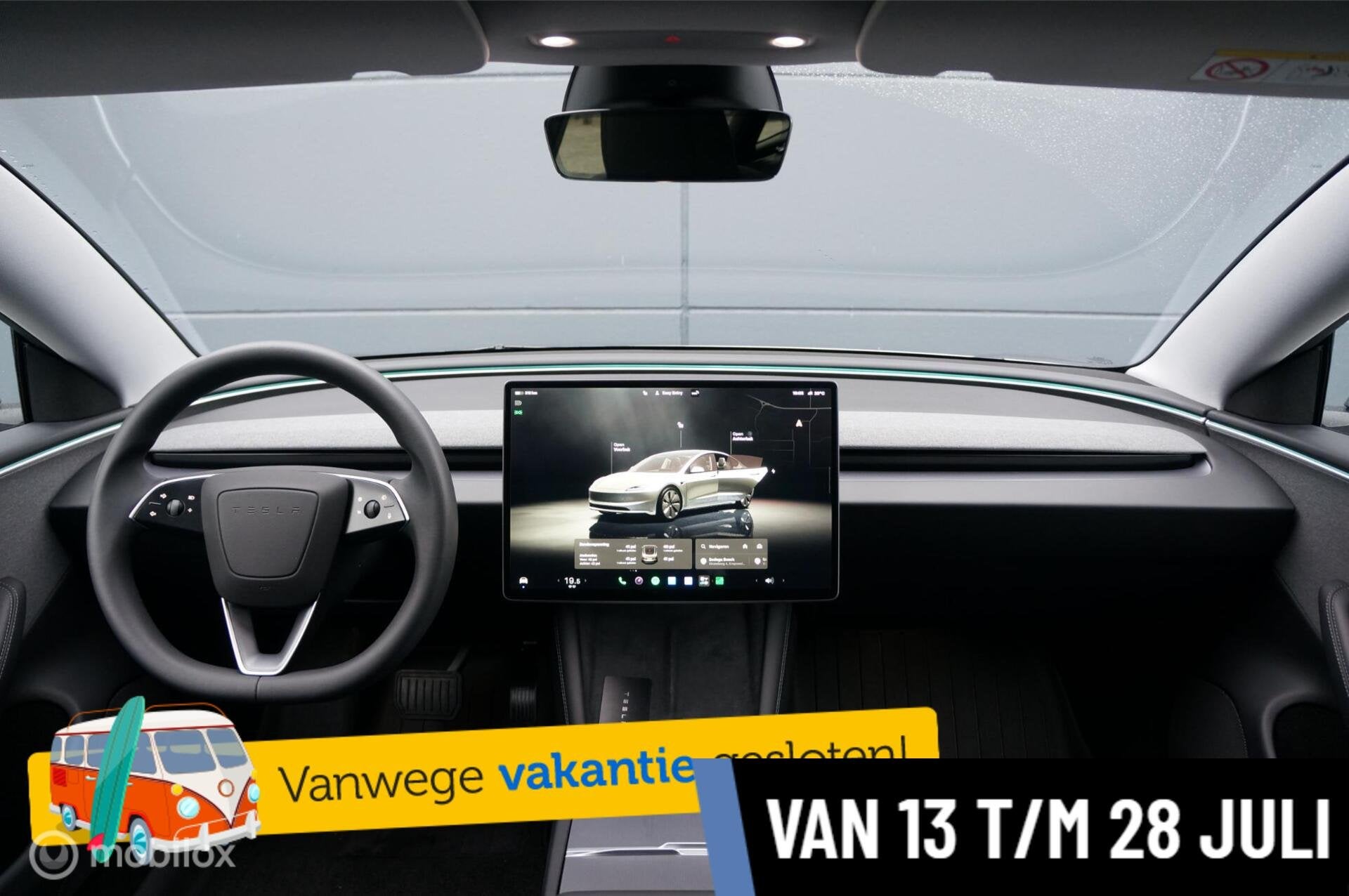 Tesla Model 3 Premium Long Range RWD 78 kWh FSD Pan Garantie, Auto's, Automaat, Achterwielaandrijving, Gebruikt, Zwart