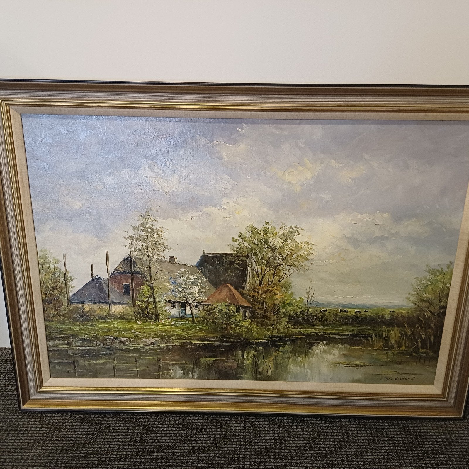 Prachtig schilderij van schilder Ernens, Ophalen of Verzenden