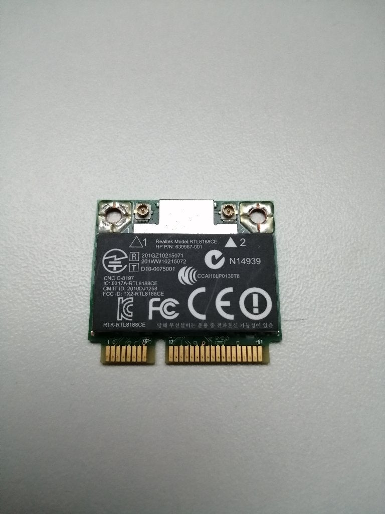 WEG=WEG!! PCI-e NETWERKKAART WIFI CARD LAPTOP REALTEK, Computers en Software, Netwerkkaarten, Ophalen of Verzenden, Zo goed als nieuw